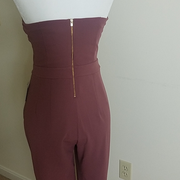 Express purple sweetheart neckline jumpsuit - Picture 6 of 8